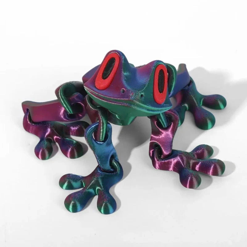 Poseable 3D Printed Frog Magnet