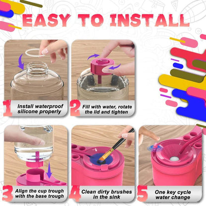One Touch Paint Brush Rinser