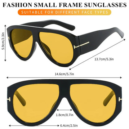 Oversized UV400 Aviator Sunglasses