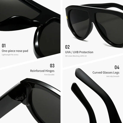 Oversized UV400 Aviator Sunglasses