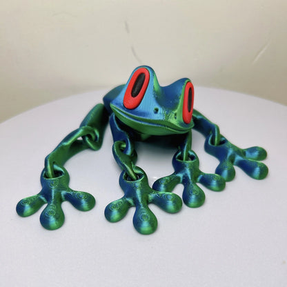 Poseable 3D Printed Frog Magnet