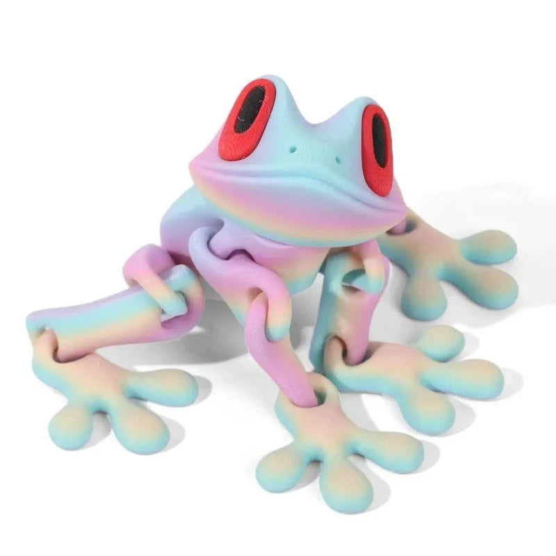 Poseable 3D Printed Frog Magnet