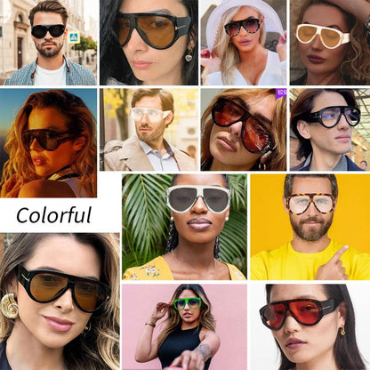 Oversized UV400 Aviator Sunglasses