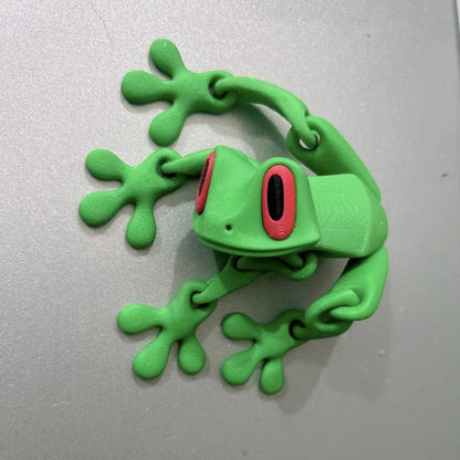 Poseable 3D Printed Frog Magnet