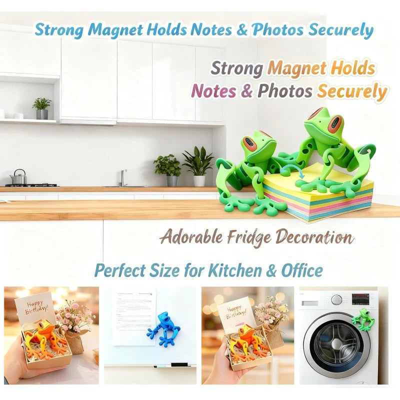 Poseable 3D Printed Frog Magnet