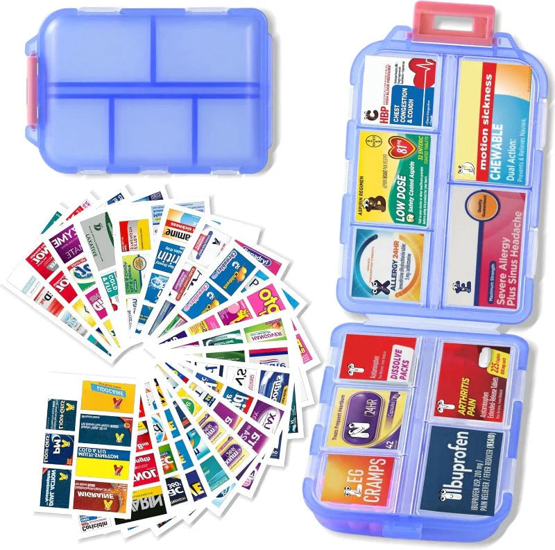Portable Multi-Compartment Sealed Pill Case