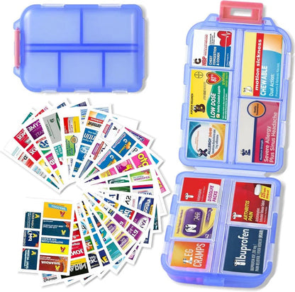 Portable Multi-Compartment Sealed Pill Case