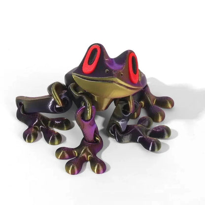 Poseable 3D Printed Frog Magnet